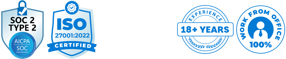 Recognitions: HIPAA, ISO 9001, ISO 27001, SOC 2 Type II